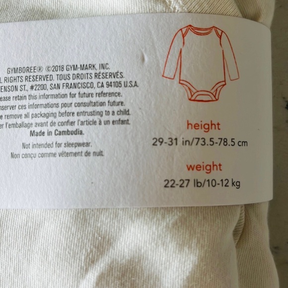 Gymboreelong sleeves baby boy’s onesies